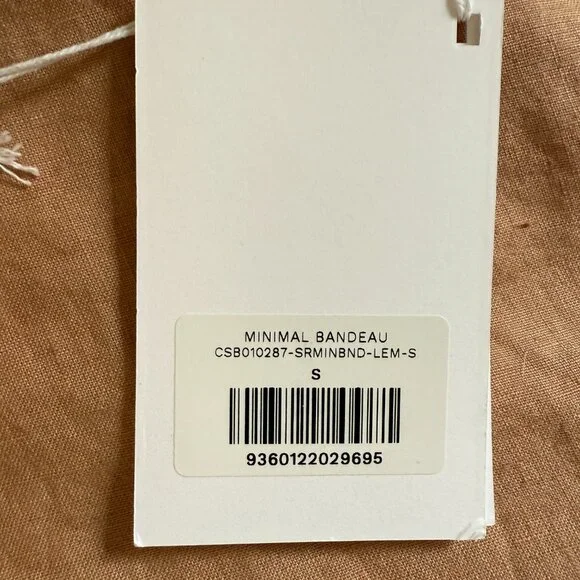 CSB Serenity Alyssa Bandeau Lemon NWT - Picture 6 of 11